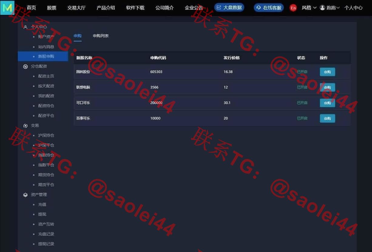 【亲测】新版两融双融股票交易配资源码/融资融券系统源码/H5端+PC端+代理端+完整打包-heichanym.com-黑产源码